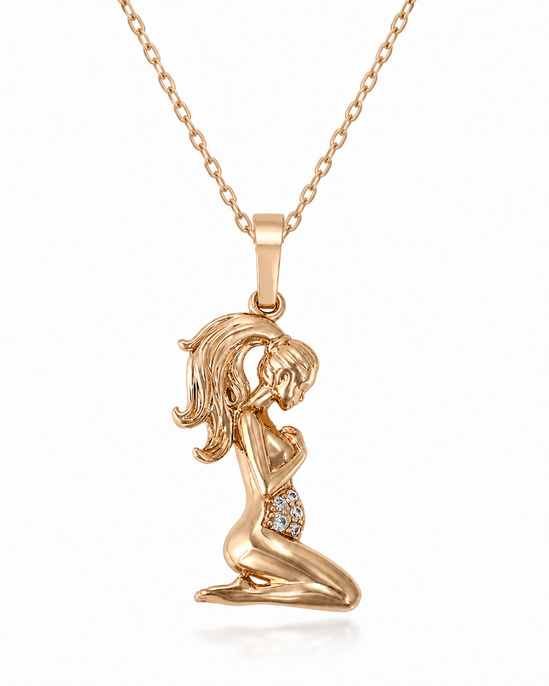 Colgante Dorado "La Espera Más Bella" — Nueve meses de amor puro antes de conocerse.
