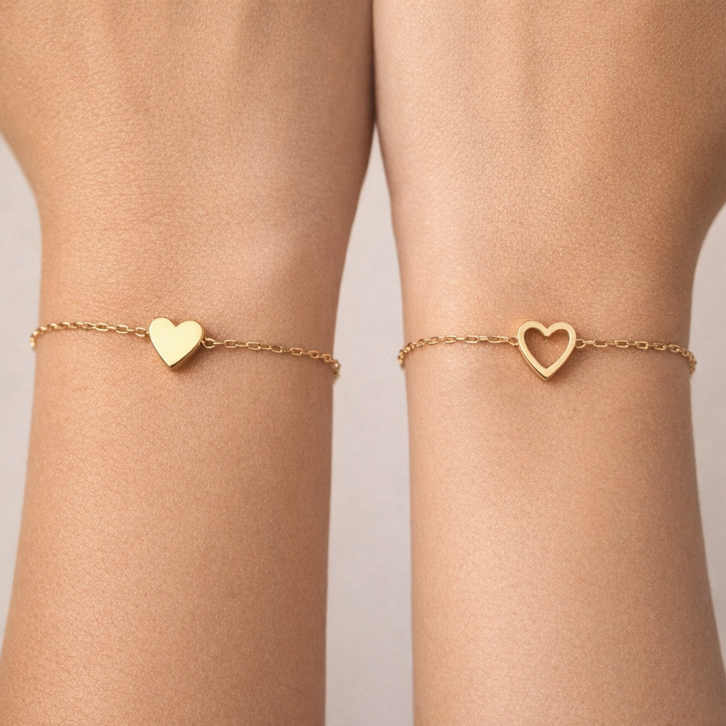 Brazalete de Corazones para Madre e Hija